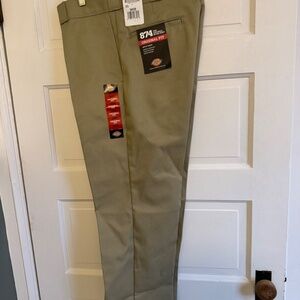 Dickies Men's Original 874 Work Pant, Khaki, 34W x 29L
